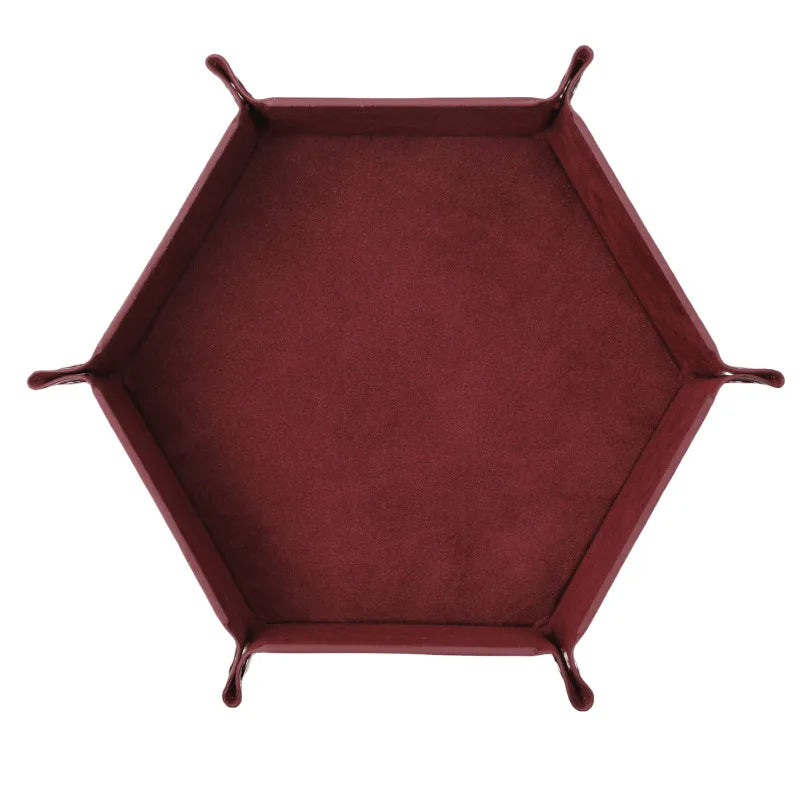 Foldable Hexagonal Dice Tray