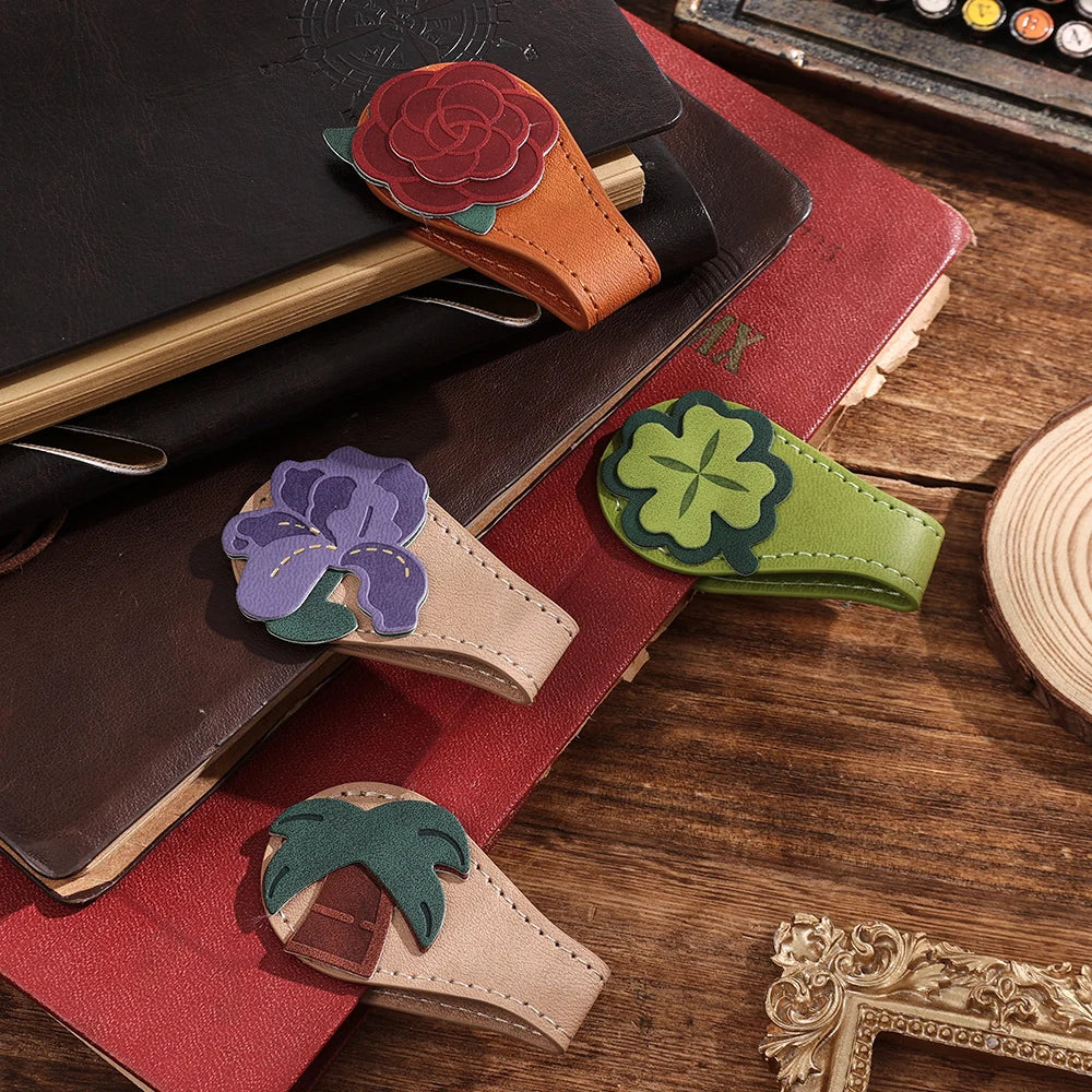 Vintage Floral Magnetic Bookmark with Tassel
