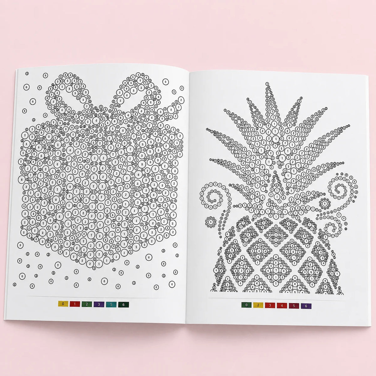 Dot Art Color by Number Activity Book - 32 Pages