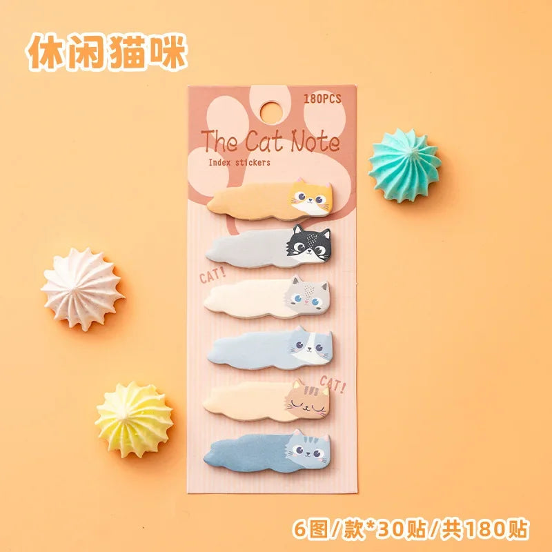 Cat Design Sticky Memo Notes