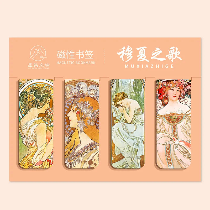 Impressionist Art Magnetic Bookmark Set