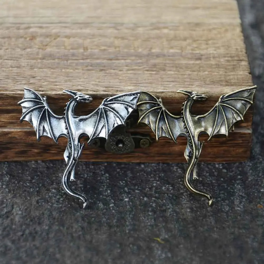 Flying Dragon Viking-Inspired Brooch