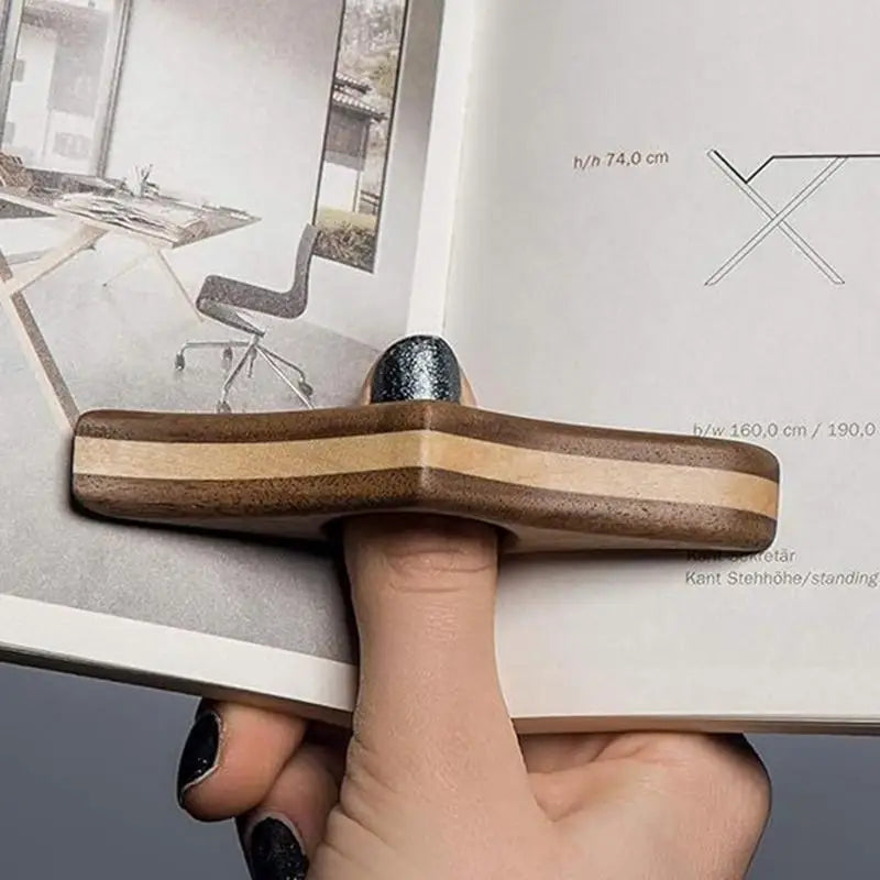 Wooden Thumb Page Holder