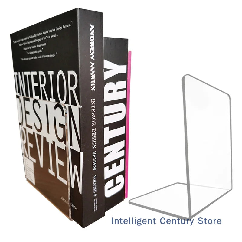 Transparent Acrylic Bookend and Display Holder