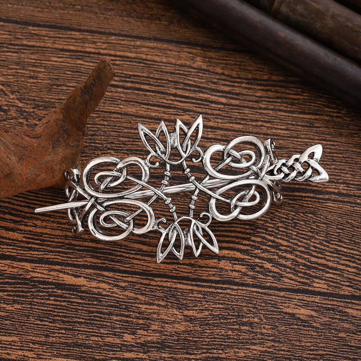 Medieval Celtic Floral Hairpin