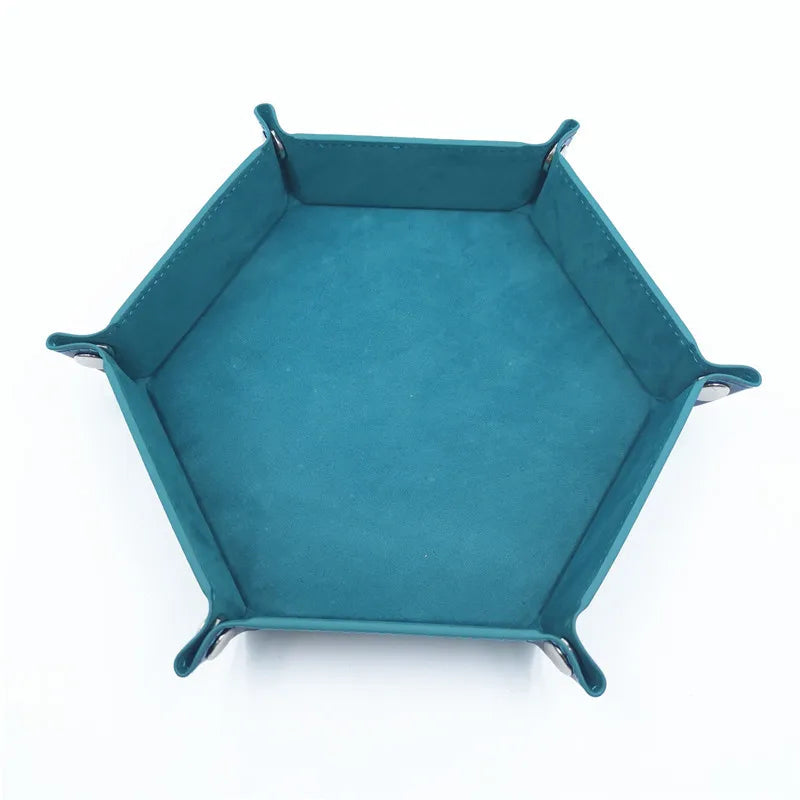 Foldable Hexagonal Dice Tray