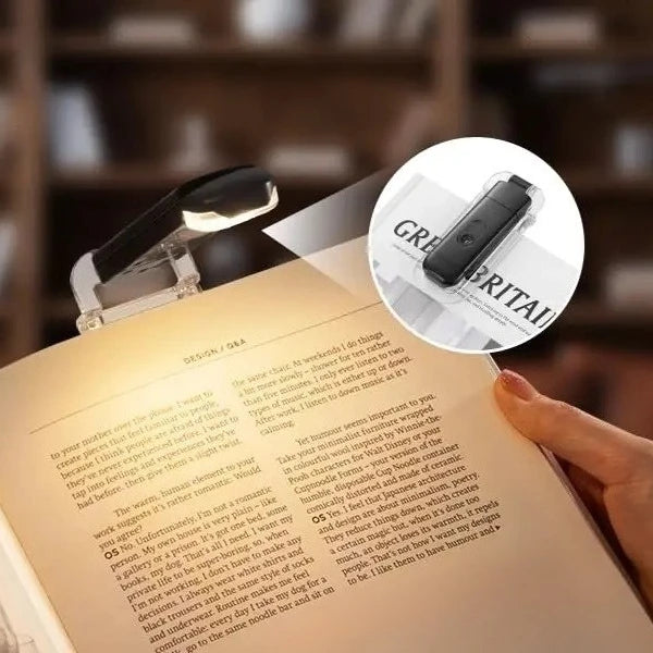 USB Rechargeable Compact Clip-On Reading Light