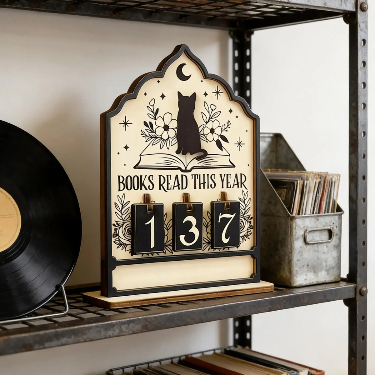 Cat Reading Counter — Up to 999