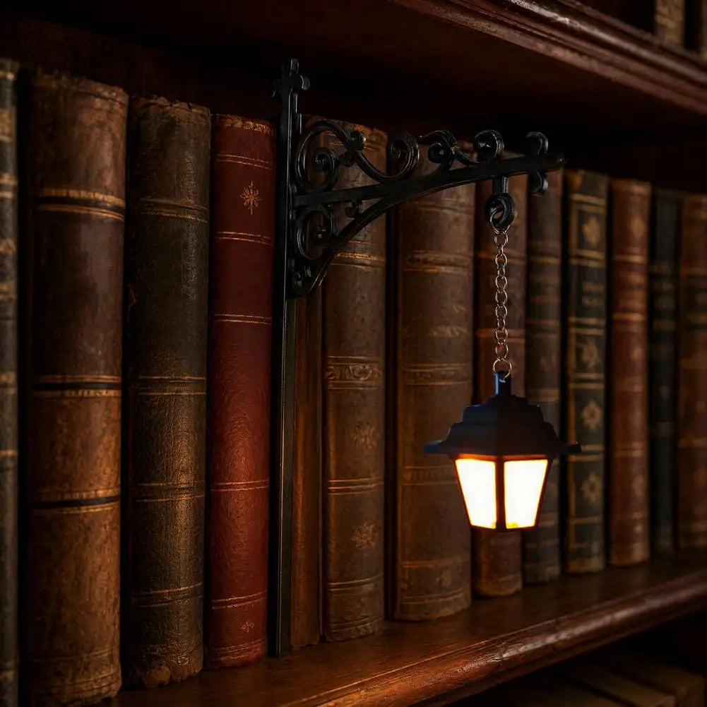 Bookshelf Decorative Lamp Book Scented Lamp Library Lantern Decorative Bookshelf Vintage Fantasy Book Nook Lamp for Bookworms