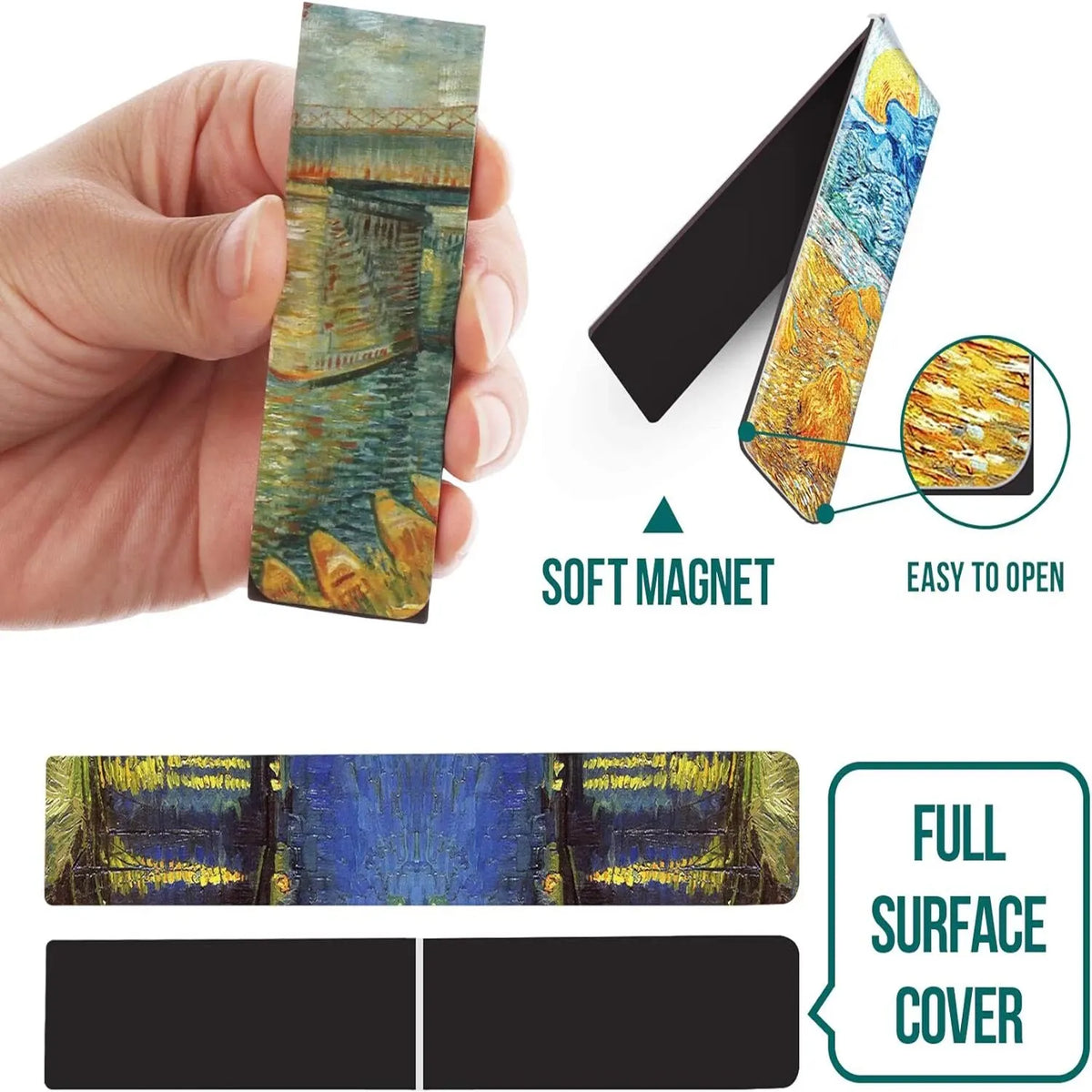 Magnetic Page Clip Bookmark Set