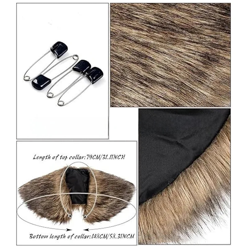 Medieval Faux-Fur Cosplay Cape