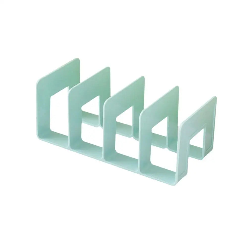 Four-Section Desktop Book and File Organizer