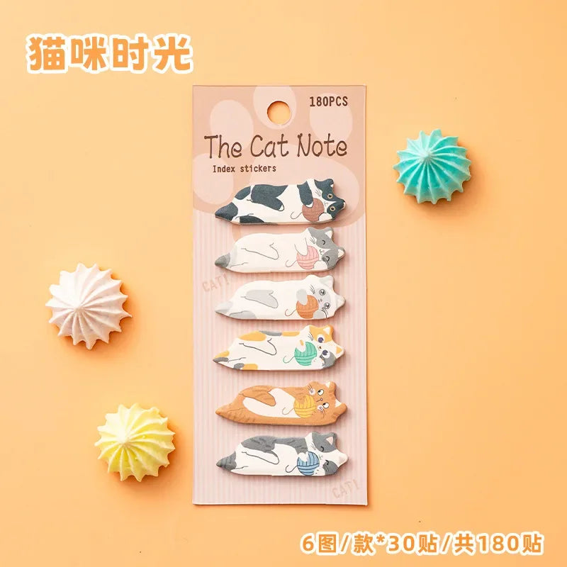 Cat Design Sticky Memo Notes
