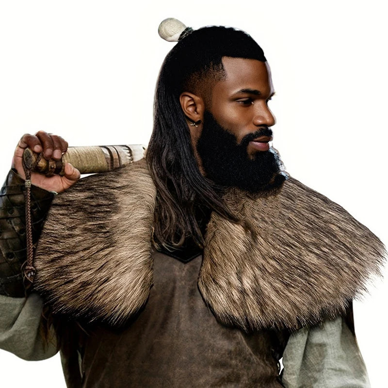 Medieval Faux-Fur Cosplay Cape