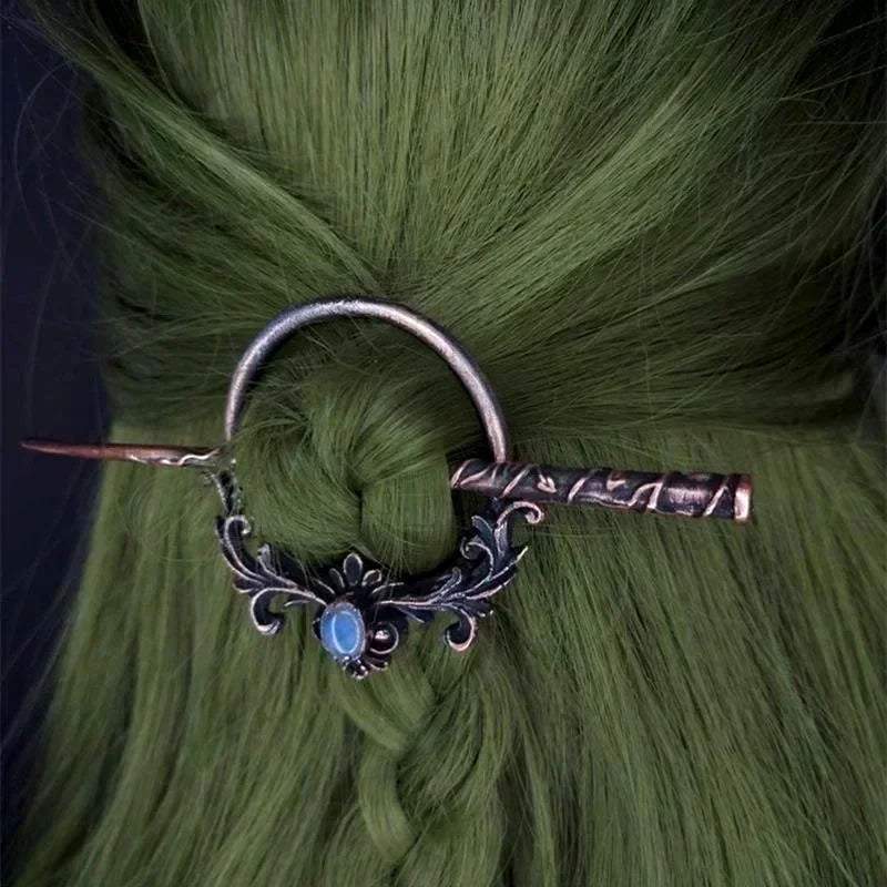 Vintage Nordic Metal Hair Sticks