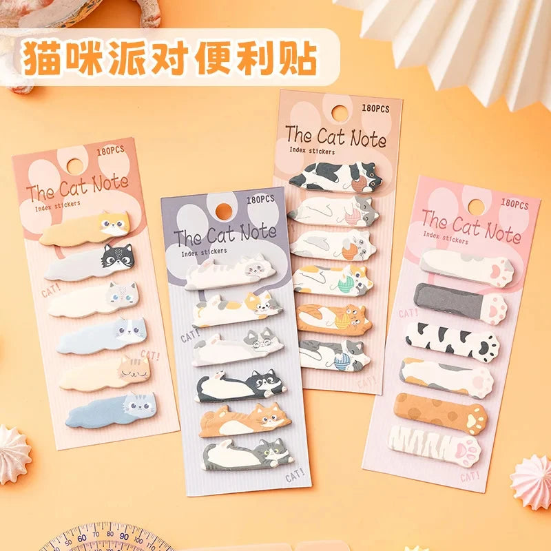 Cat Design Sticky Memo Notes