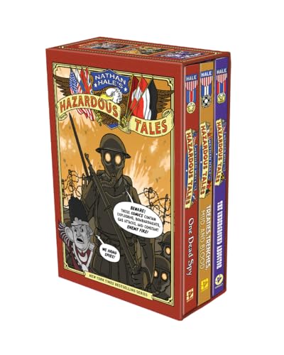 Book cover for Nathan Hale's Hazardous Tales 3-Book Box Set: A Graphic Novel Collection
